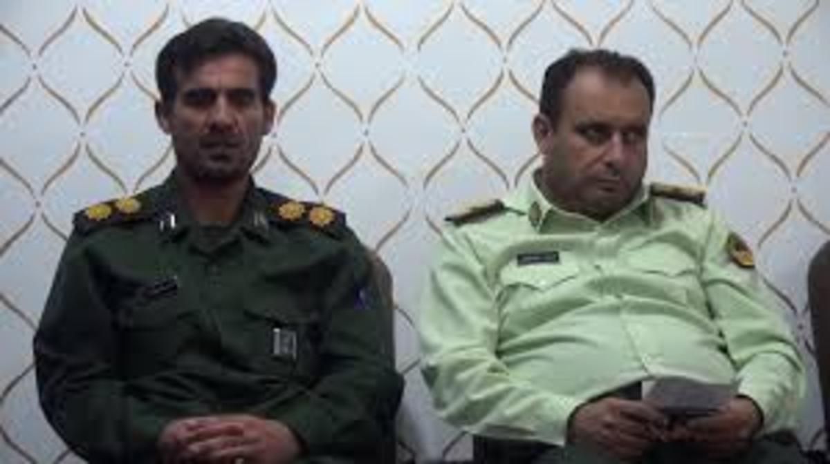 تقدیروتشکرازفرمانده سپاه پاسداران وفرمانده نیروی انتظامی شهرستان