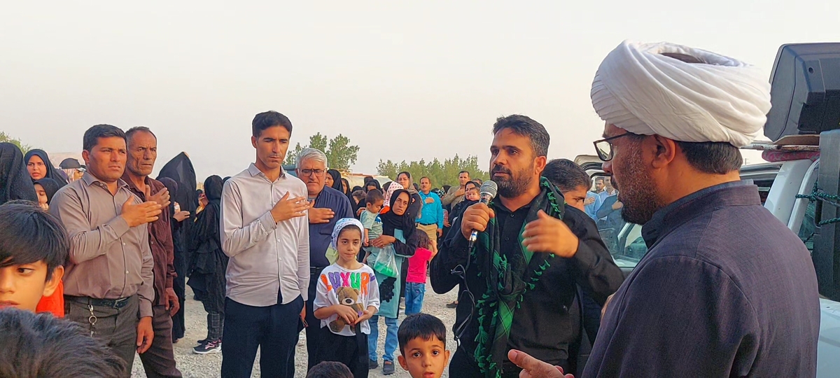 برگزاری باشکوه پیاده روی أربعین درشهرستان بهمئی  جامانده های أربعین برای سروروسالارشهیدان سنگ تمام نهادند