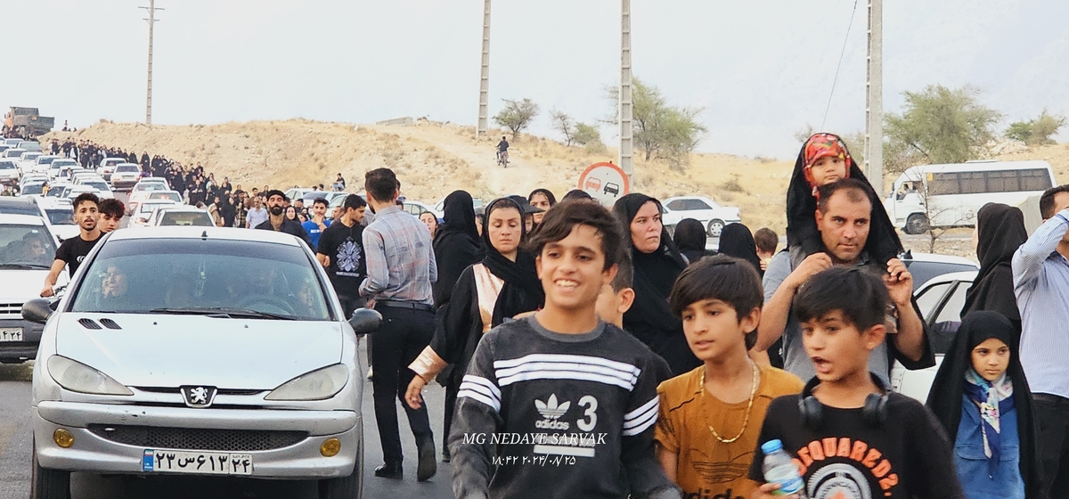 جاماندکان اربعین درشهرستان بهمئی شلمچه ای دیگردرمسیرشهدای گمنام تاشهیدان(خوب)ازخودبه یادگارگذاشتند