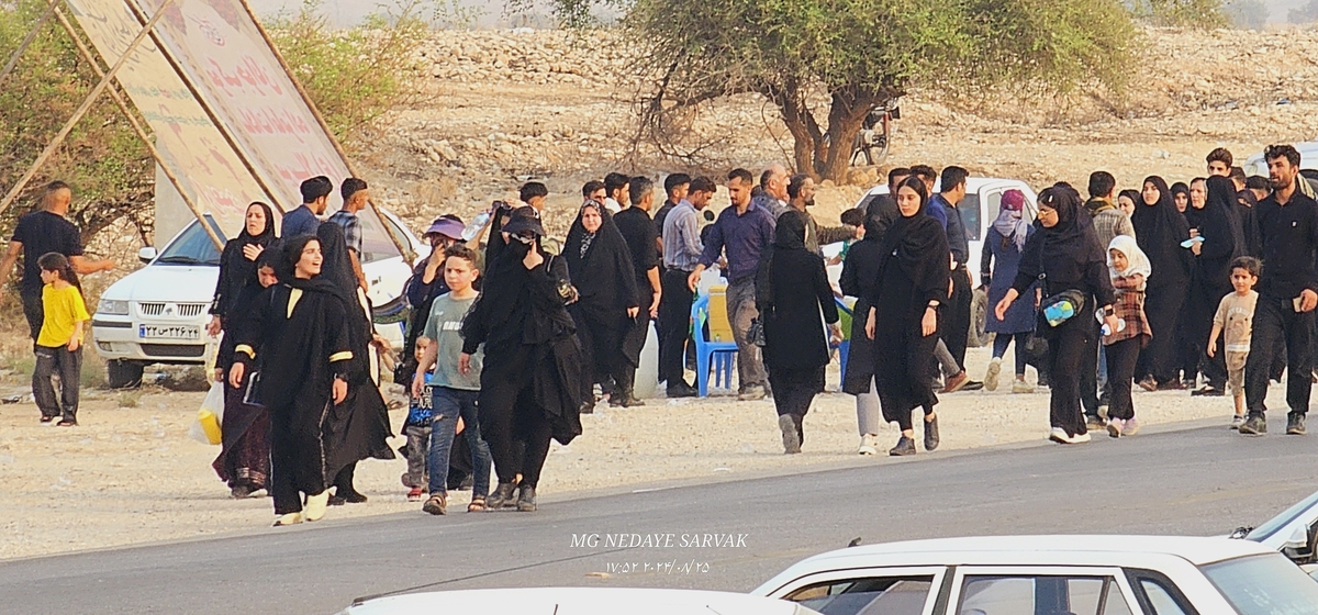 جاماندکان اربعین درشهرستان بهمئی شلمچه ای دیگردرمسیرشهدای گمنام تاشهیدان(خوب)ازخودبه یادگارگذاشتند