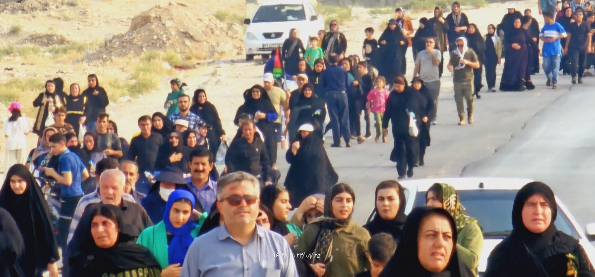 جاماندکان اربعین درشهرستان بهمئی شلمچه ای دیگردرمسیرشهدای گمنام تاشهیدان(خوب)ازخودبه یادگارگذاشتند