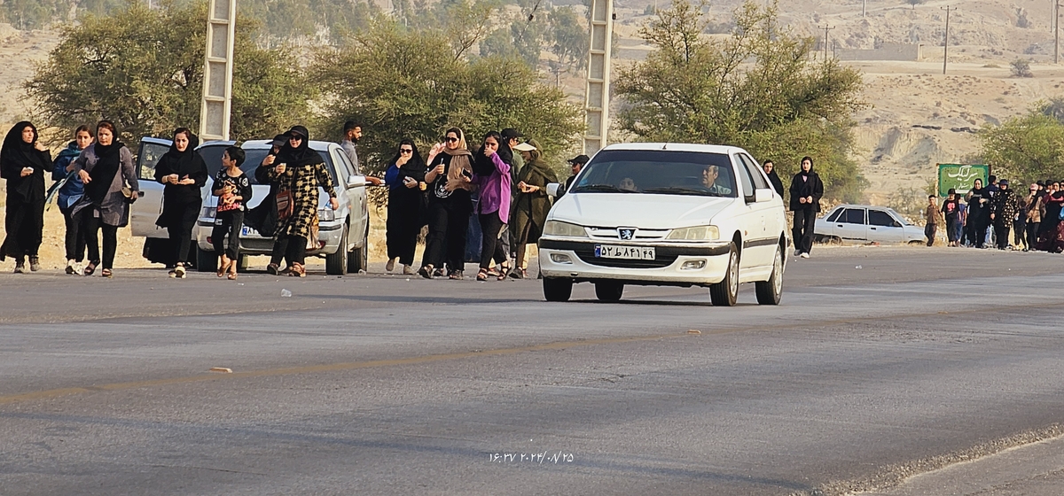 جاماندکان اربعین درشهرستان بهمئی شلمچه ای دیگردرمسیرشهدای گمنام تاشهیدان(خوب)ازخودبه یادگارگذاشتند