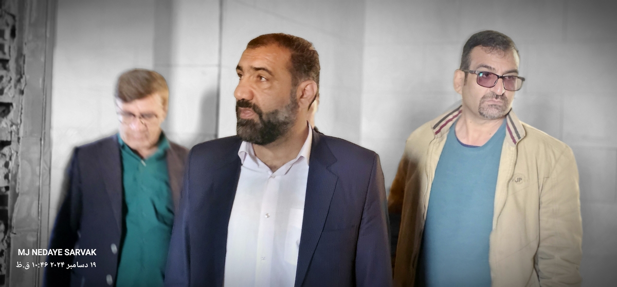 دهقان مدیرکل ورزش استان وخوبی مفاون توسعه وهیئت همراه امروزپنج شنیه ازپروژه های ورزشی شهرستان دیدن کردن