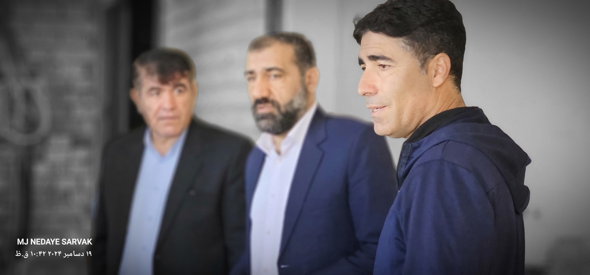 دهقان مدیرکل ورزش استان وخوبی مفاون توسعه وهیئت همراه امروزپنج شنیه ازپروژه های ورزشی شهرستان دیدن کردن