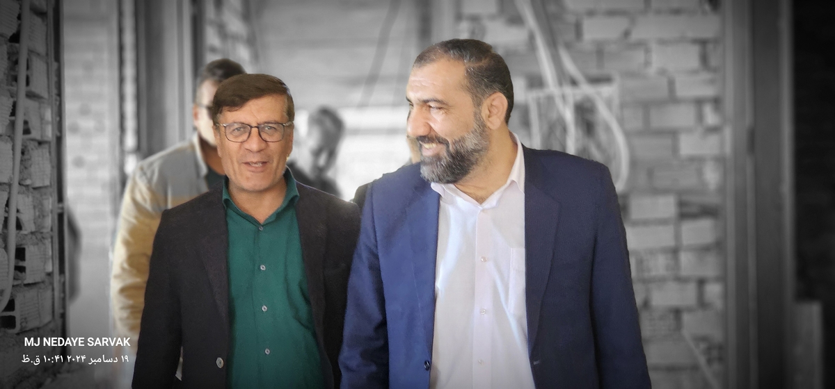 دهقان مدیرکل ورزش استان وخوبی مفاون توسعه وهیئت همراه امروزپنج شنیه ازپروژه های ورزشی شهرستان دیدن کردن