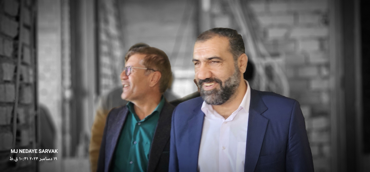 دهقان مدیرکل ورزش استان وخوبی مفاون توسعه وهیئت همراه امروزپنج شنیه ازپروژه های ورزشی شهرستان دیدن کردن