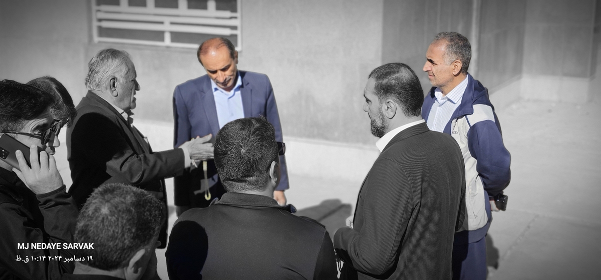 دهقان مدیرکل ورزش استان وخوبی مفاون توسعه وهیئت همراه امروزپنج شنیه ازپروژه های ورزشی شهرستان دیدن کردن