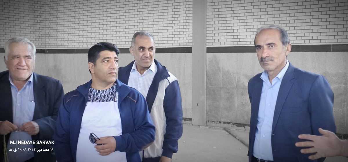 دهقان مدیرکل ورزش استان وخوبی مفاون توسعه وهیئت همراه امروزپنج شنیه ازپروژه های ورزشی شهرستان دیدن کردن