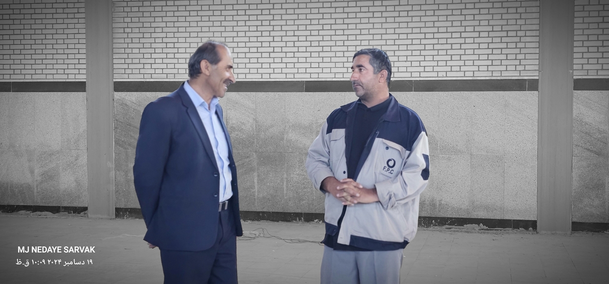 دهقان مدیرکل ورزش استان وخوبی مفاون توسعه وهیئت همراه امروزپنج شنیه ازپروژه های ورزشی شهرستان دیدن کردن