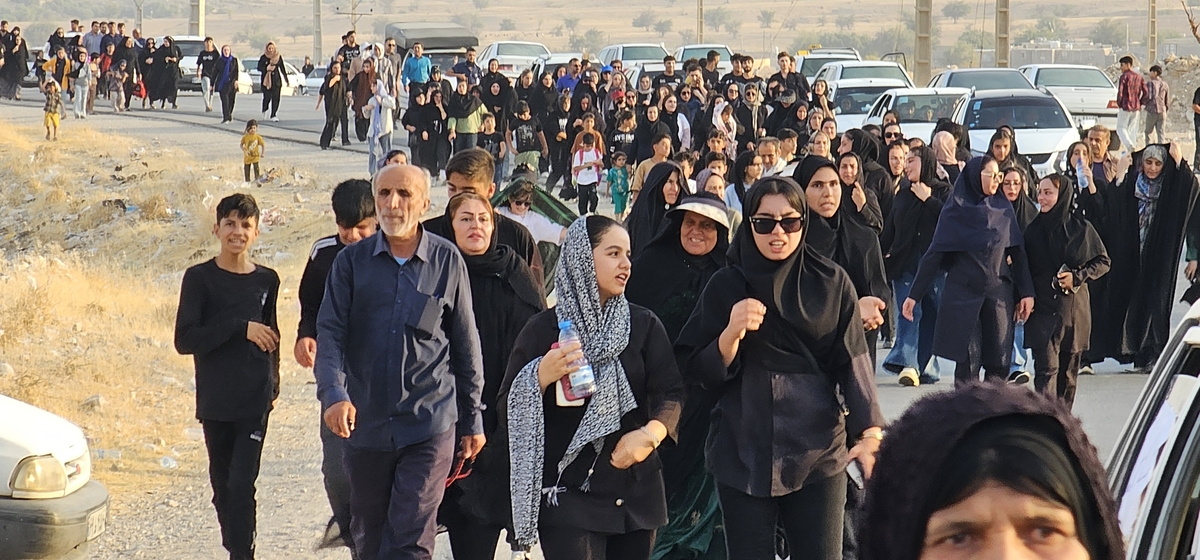 حال وهوای اربعین درشهرستان بهمئی