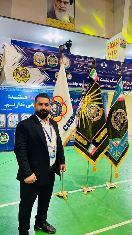 حضورپسرارزنده بهمئی درمسابقات ارتشهای جهان