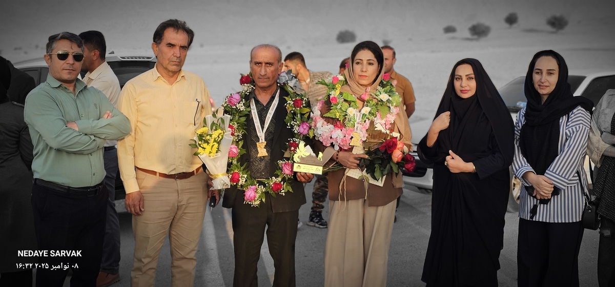 مدال طرح سیمرغ برگردن مصطفایی ازشهرستان بهمئی