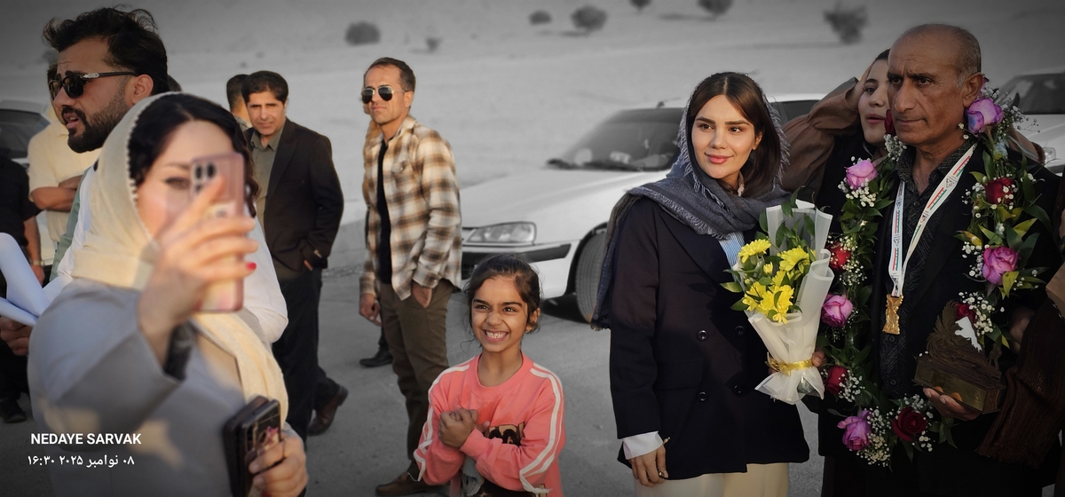 مدال طرح سیمرغ برگردن مصطفایی ازشهرستان بهمئی