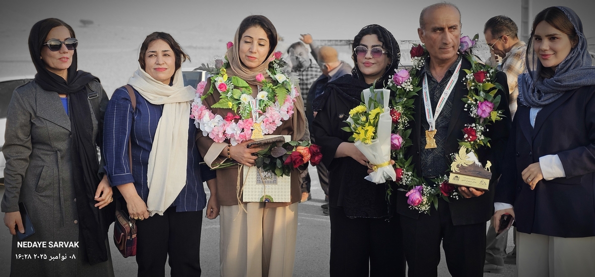 مدال طرح سیمرغ برگردن مصطفایی ازشهرستان بهمئی