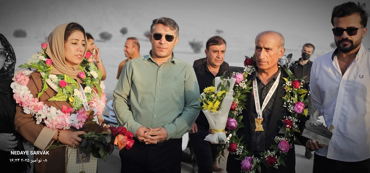 مدال طرح سیمرغ برگردن مصطفایی ازشهرستان بهمئی