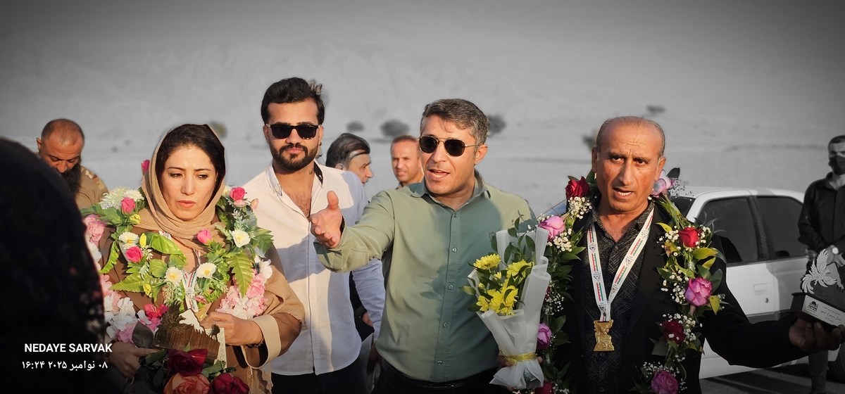 مدال طرح سیمرغ برگردن مصطفایی ازشهرستان بهمئی