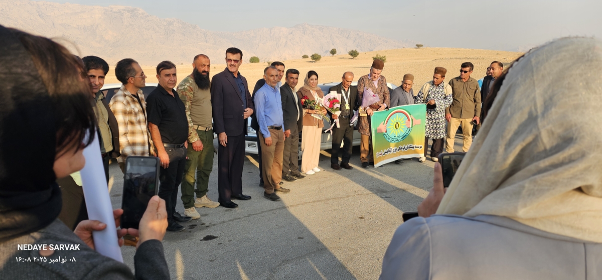 مدال طرح سیمرغ برگردن مصطفایی ازشهرستان بهمئی