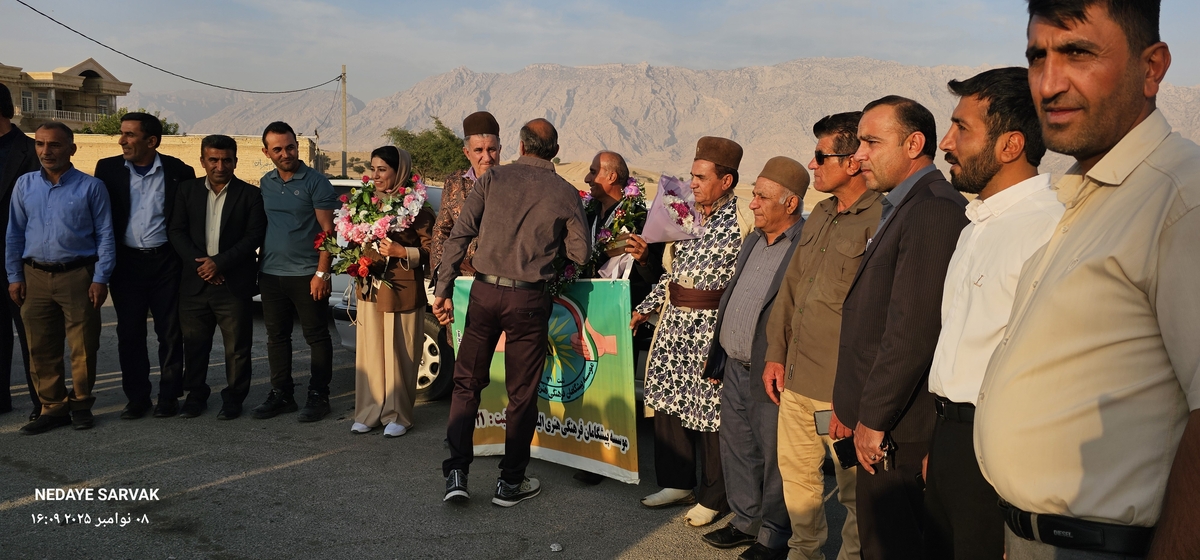 مدال طرح سیمرغ برگردن مصطفایی ازشهرستان بهمئی