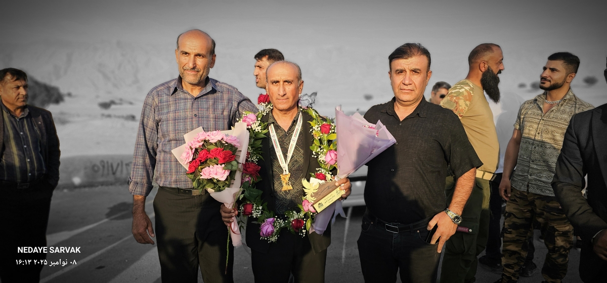 مدال طرح سیمرغ برگردن مصطفایی ازشهرستان بهمئی