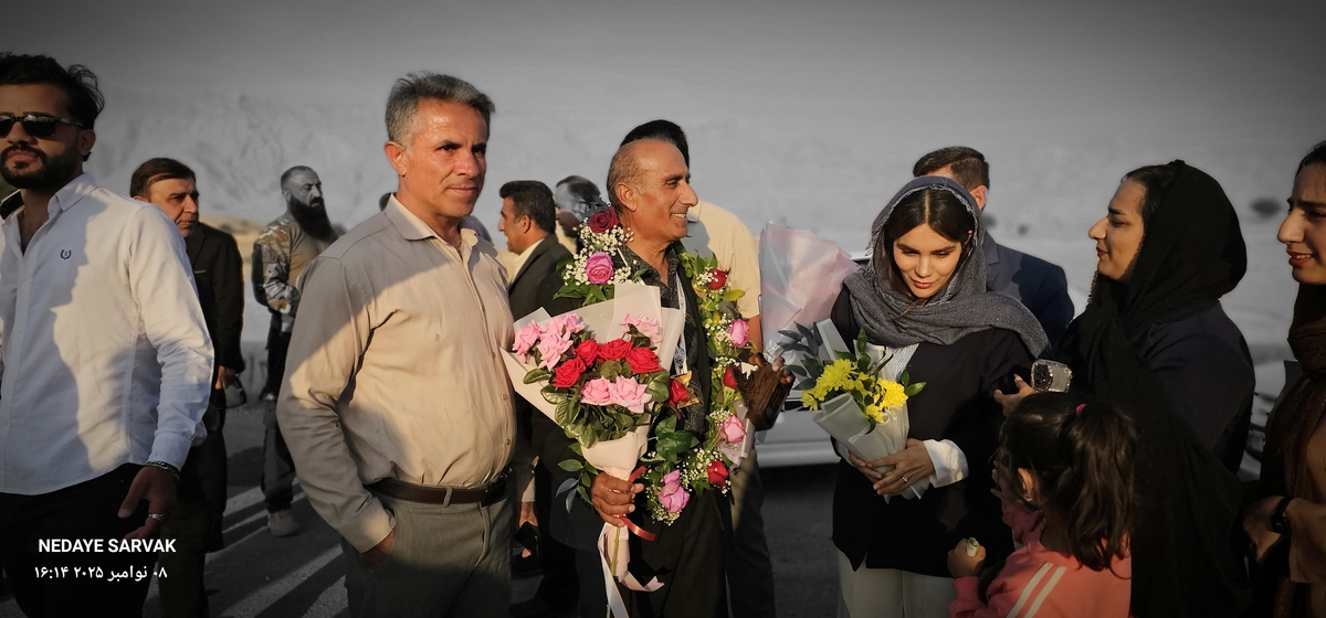 مدال طرح سیمرغ برگردن مصطفایی ازشهرستان بهمئی