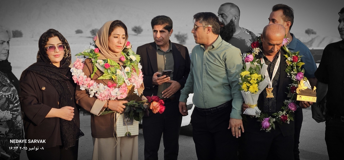 مدال طرح سیمرغ برگردن مصطفایی ازشهرستان بهمئی