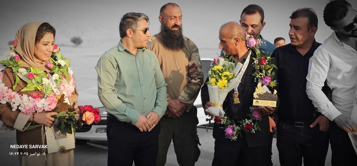 مدال طرح سیمرغ برگردن مصطفایی ازشهرستان بهمئی